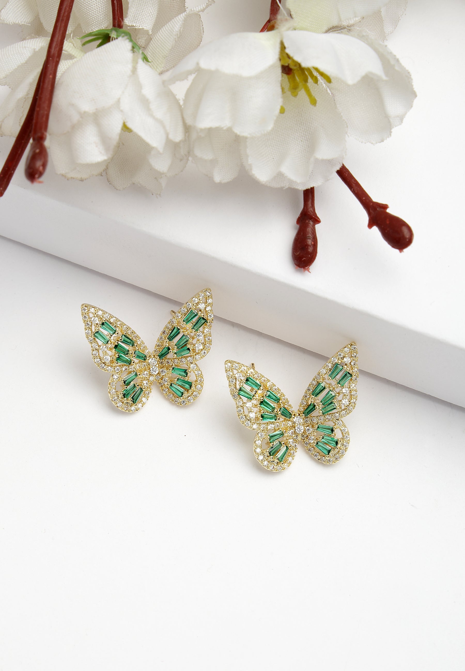 Boucles d'oreilles papillon