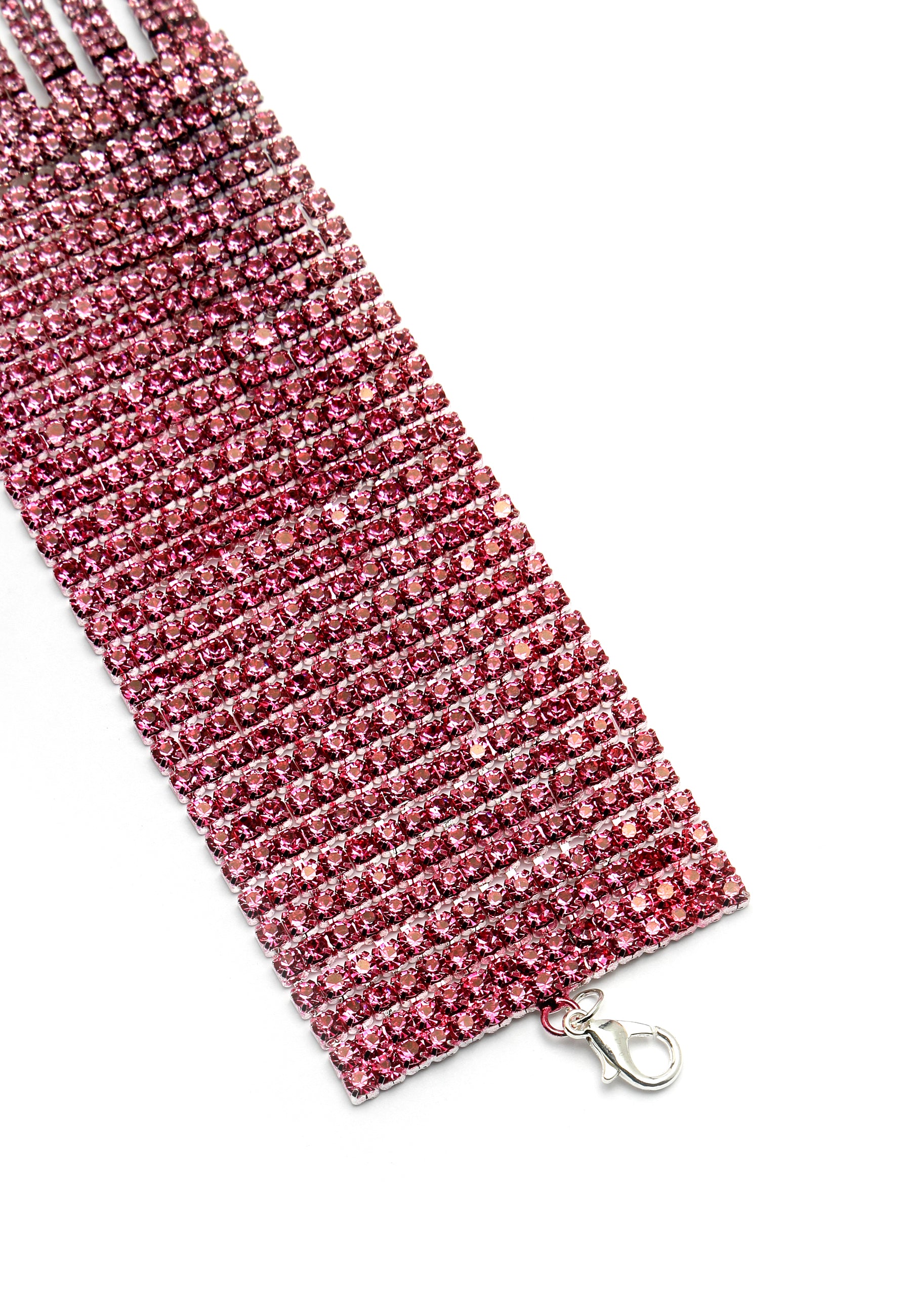 Pink glitter Chevron armbånd