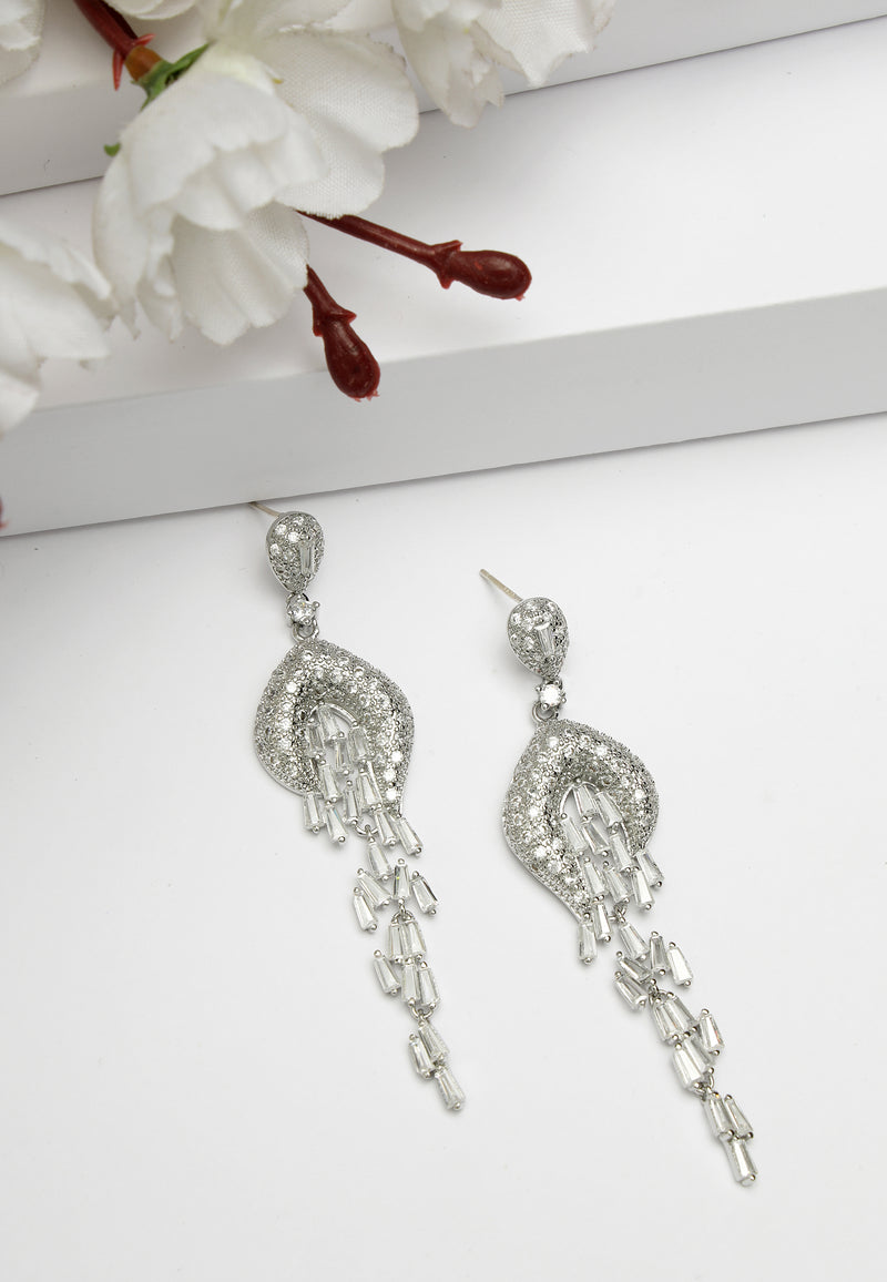 Cubic Zirconia Drop Earrings