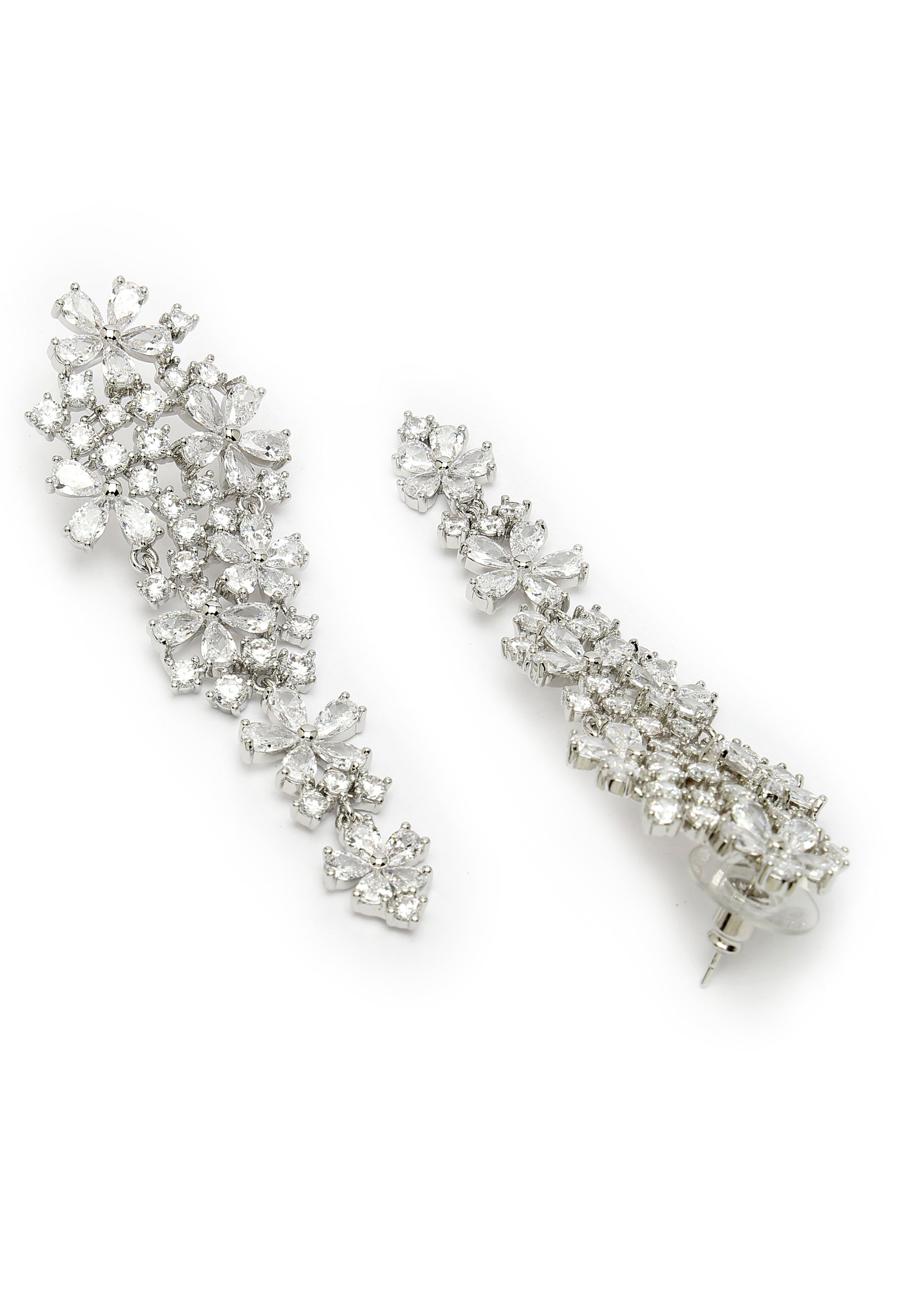 Elegant Floral Cascading Earrings