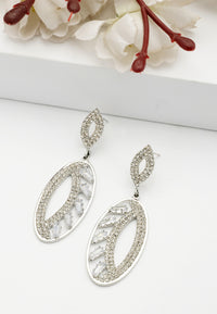 Sparkle Oval Earrings