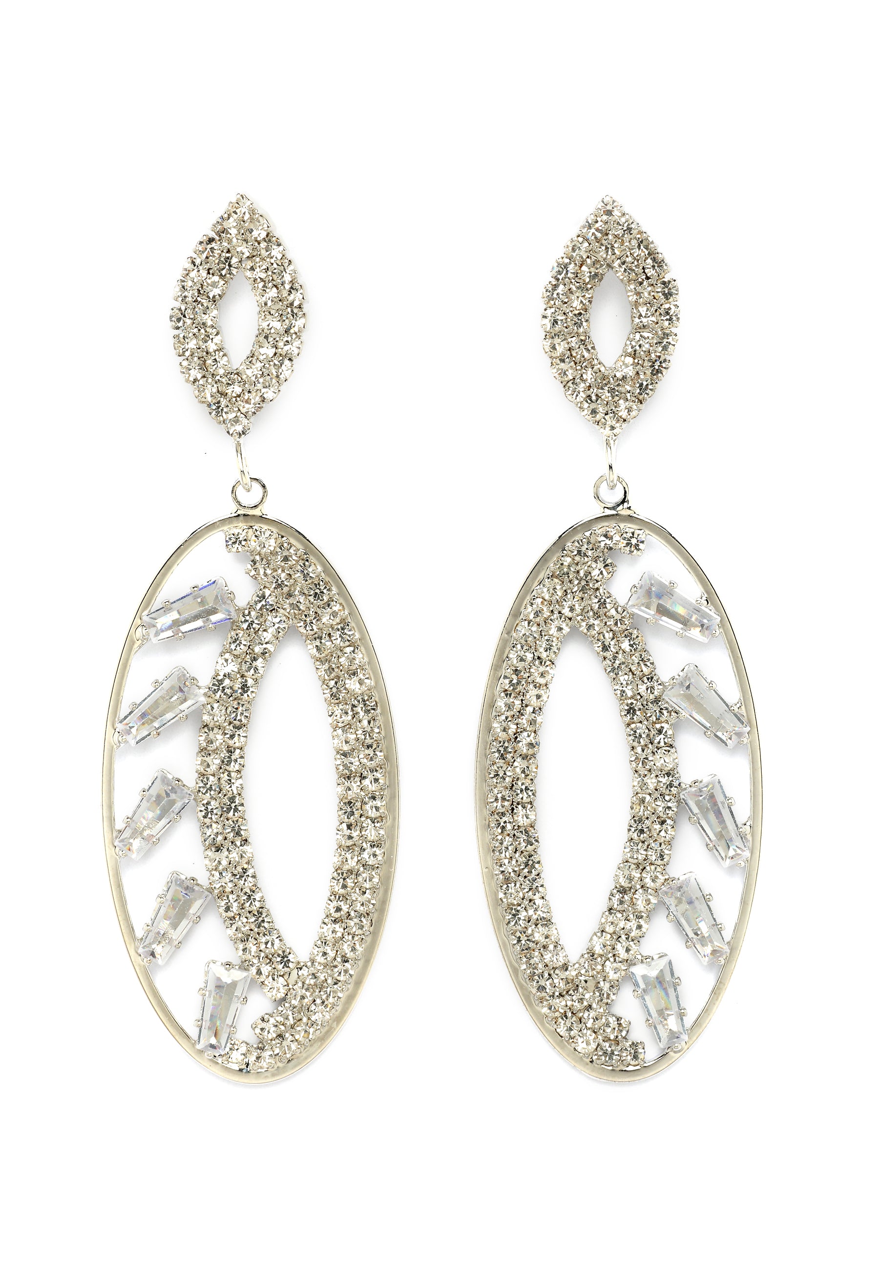 Sparkle Oval Earrings