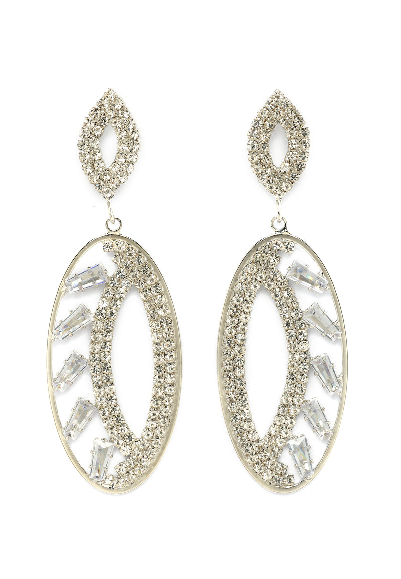 Sparkle Oval Earrings