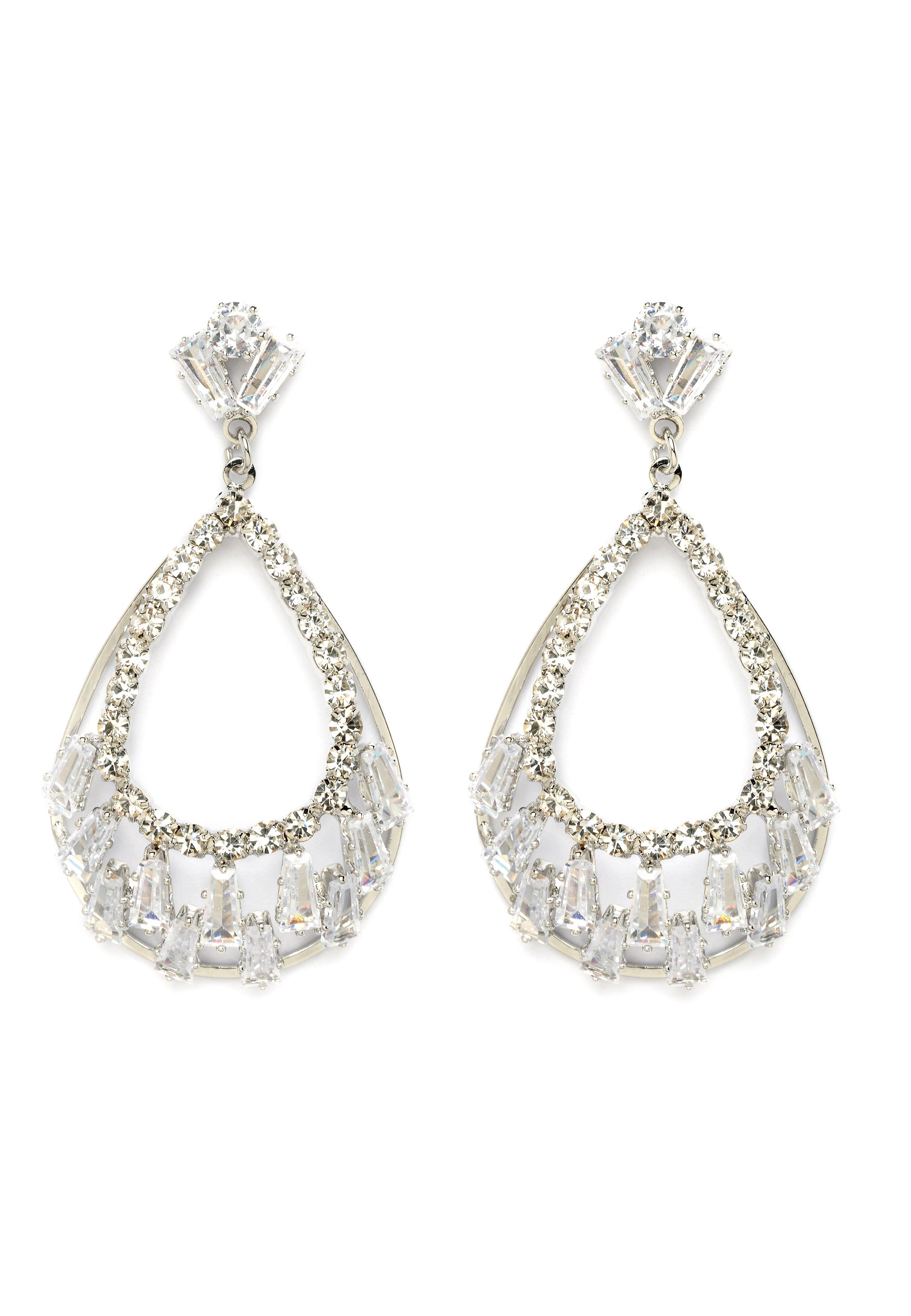 Radiant Teardrop Sparkle Earrings