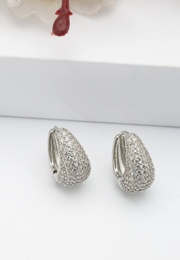 Sparkling Hoop Earrings