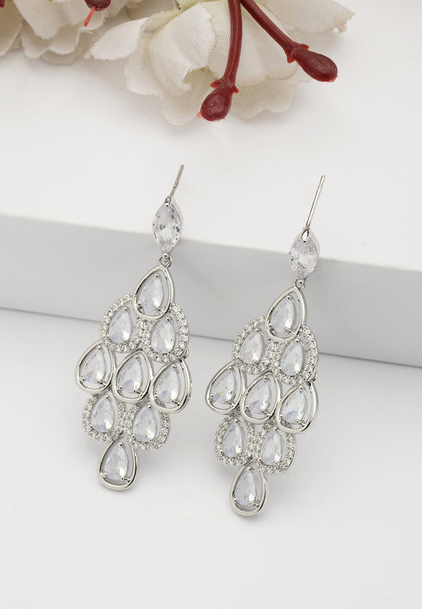 Gleaming Chandelier Drop Earrings