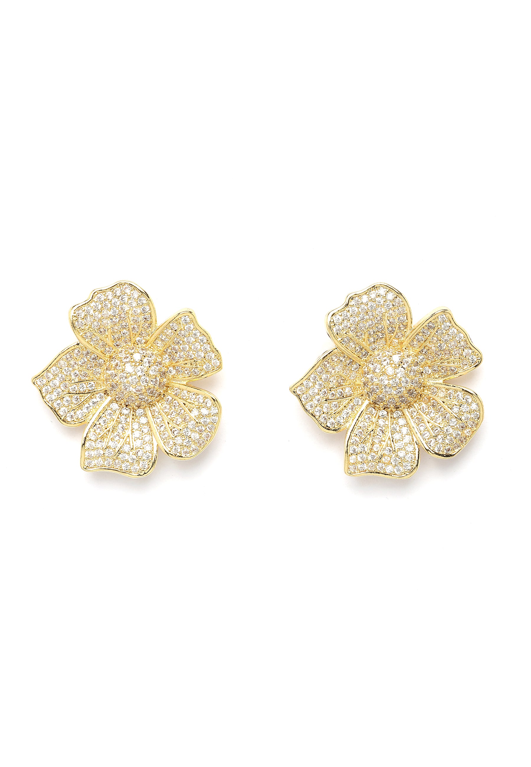 Boucles d'oreilles en stud florales radieuses