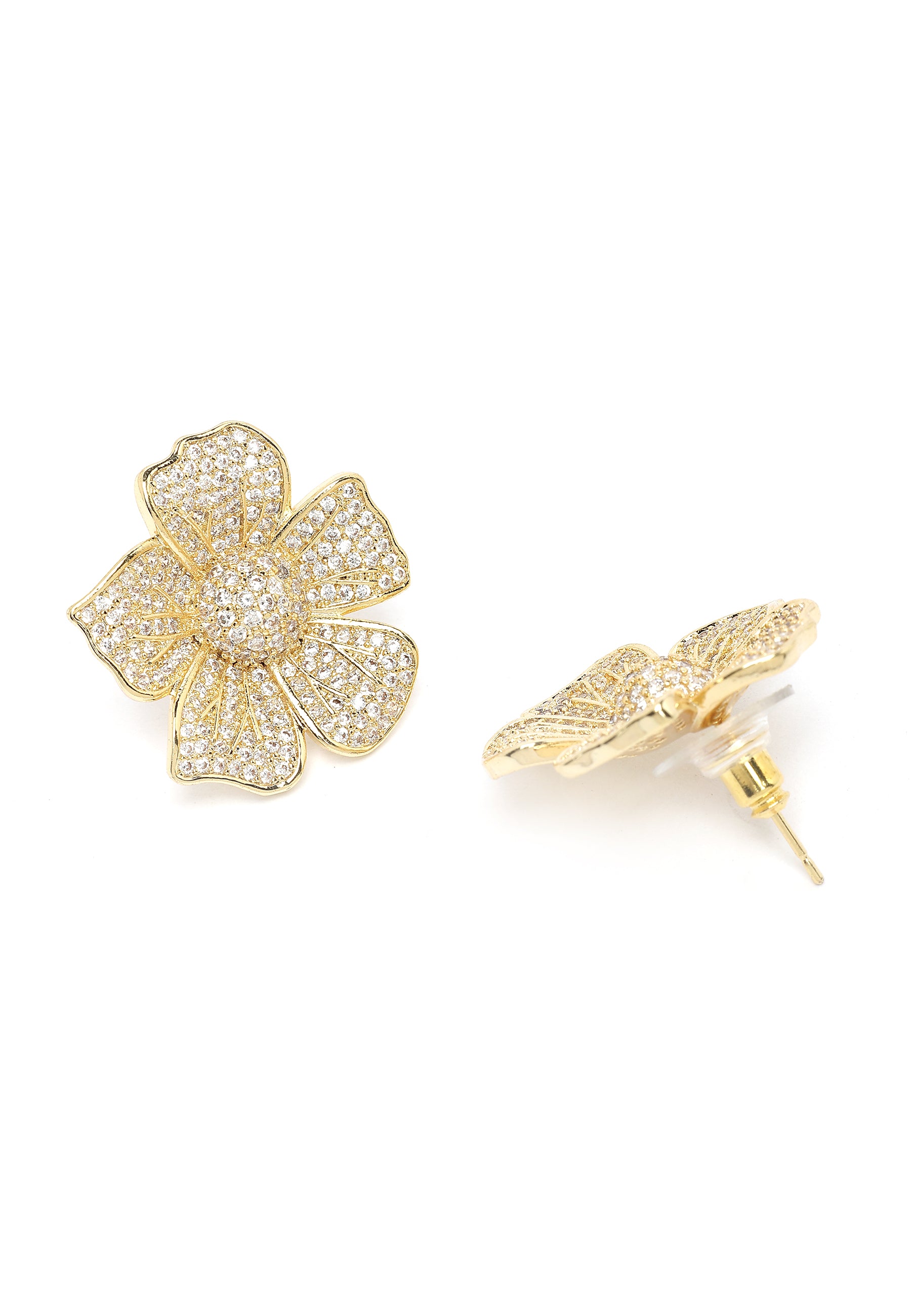 Boucles d'oreilles en stud florales radieuses