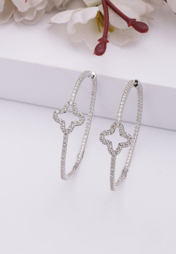 Clover Hoop Earrings