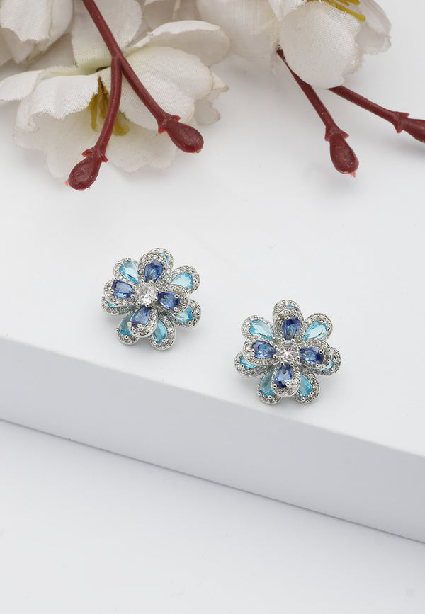 Blooming Floral Stud Earrings