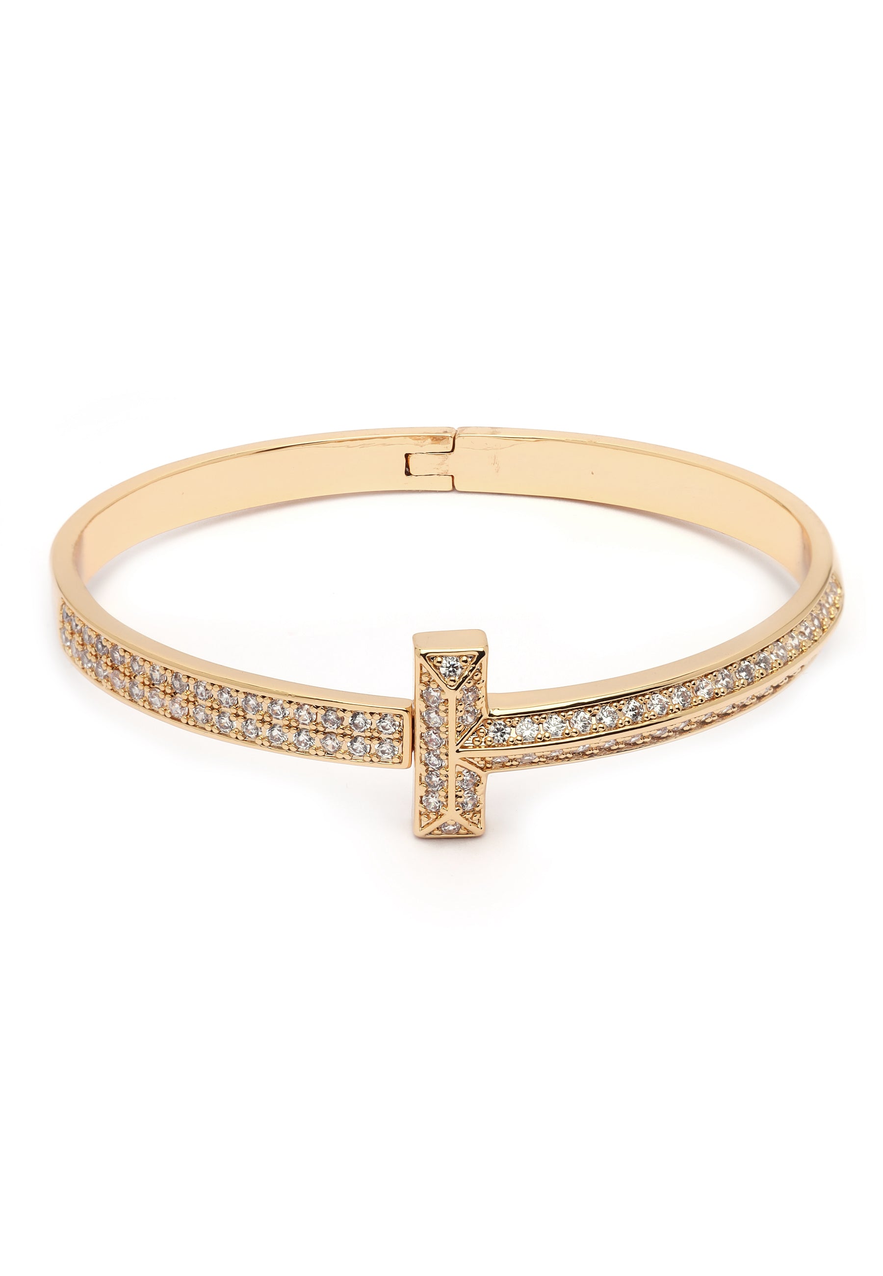 Golden Radiance T-Bar Bangle