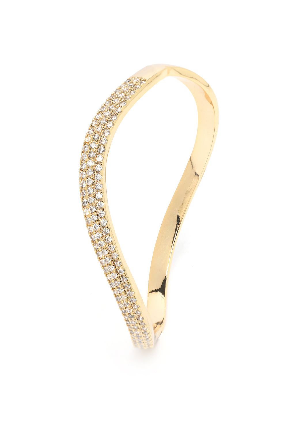 Brazalete Curvo Dorado