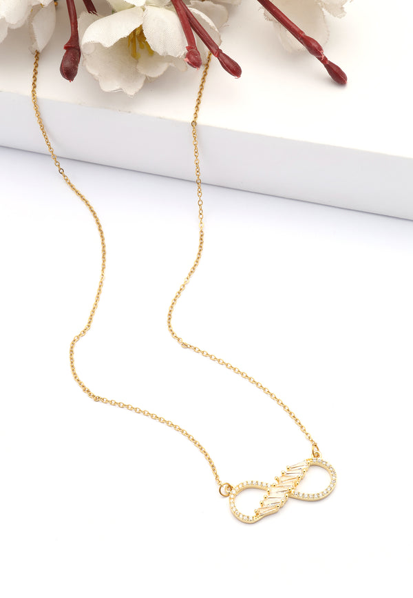 Golden Infinity Spark Necklace