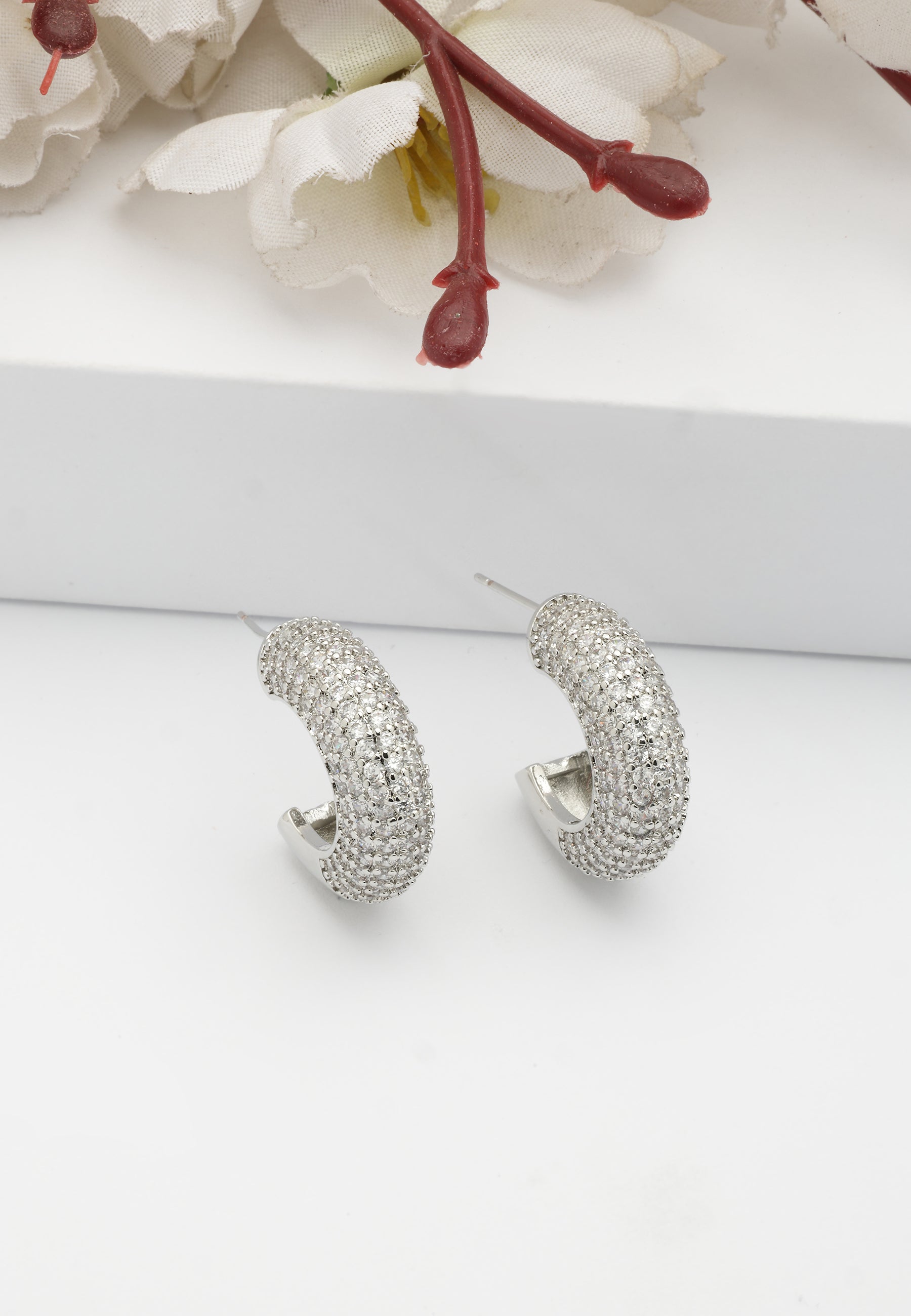 Twinkling Dainty Hoops