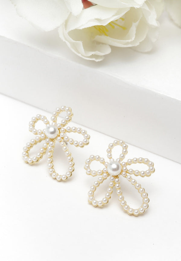 Floral Pearl Stud korvakorut