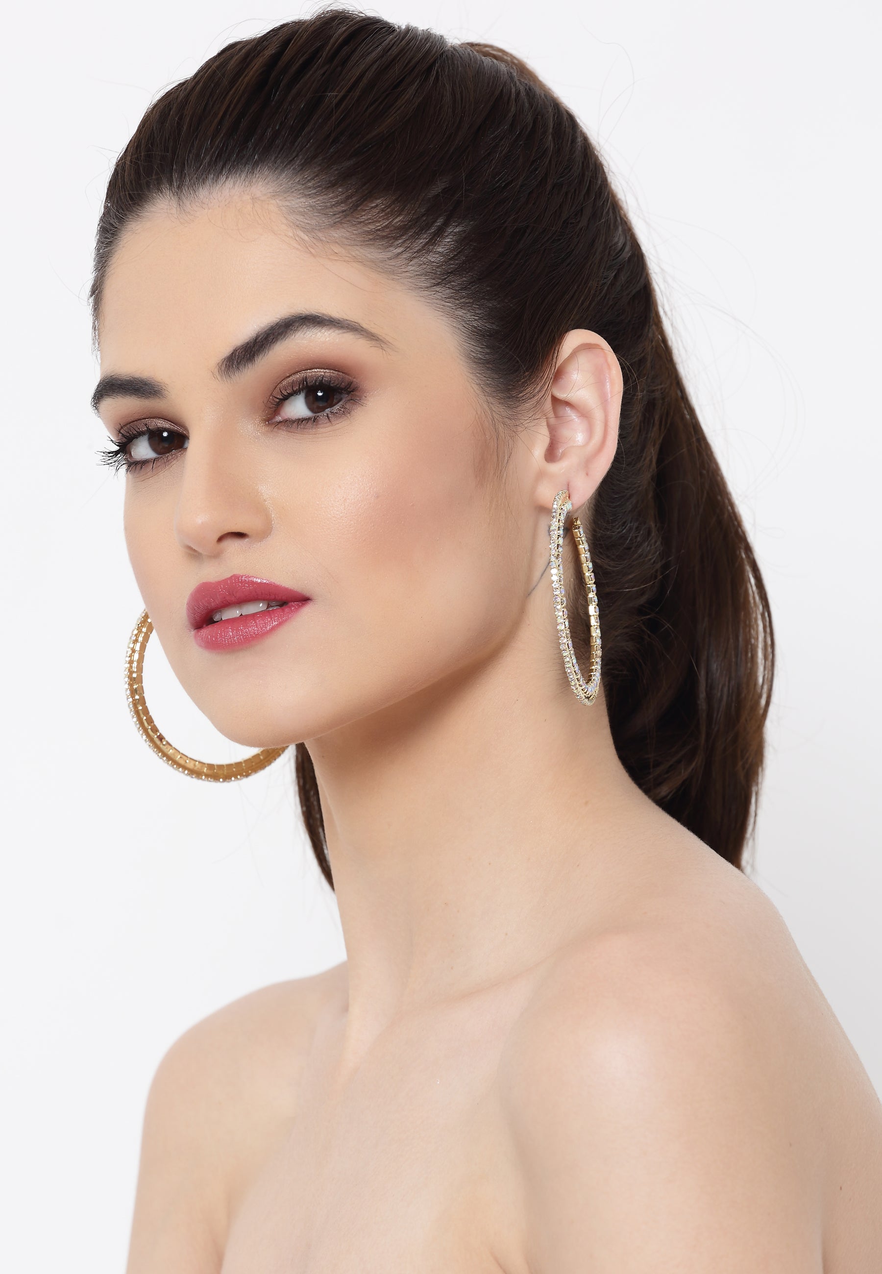 Gold Plated big Hoop Earrings