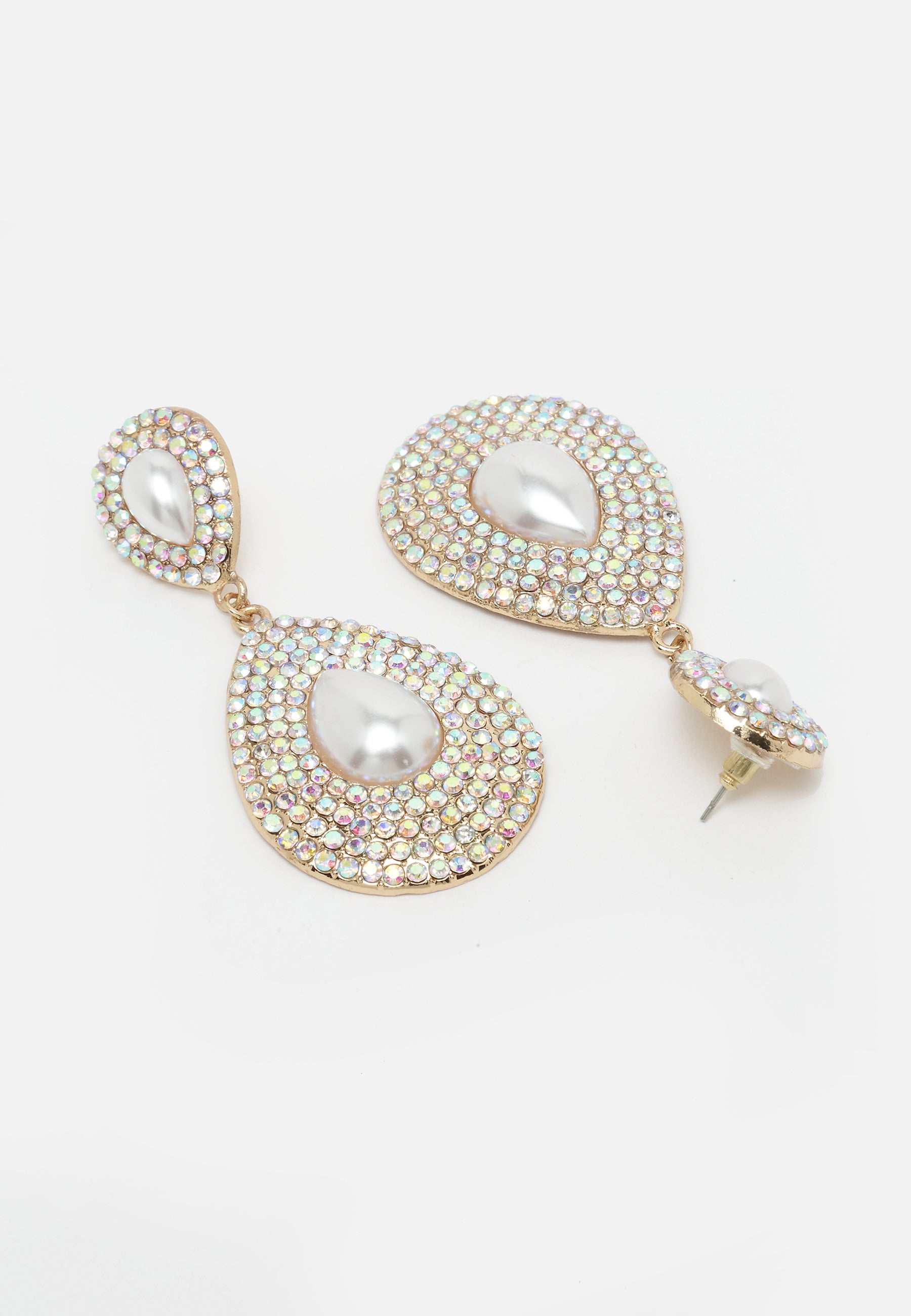 droplet Crystals Studded Earrings