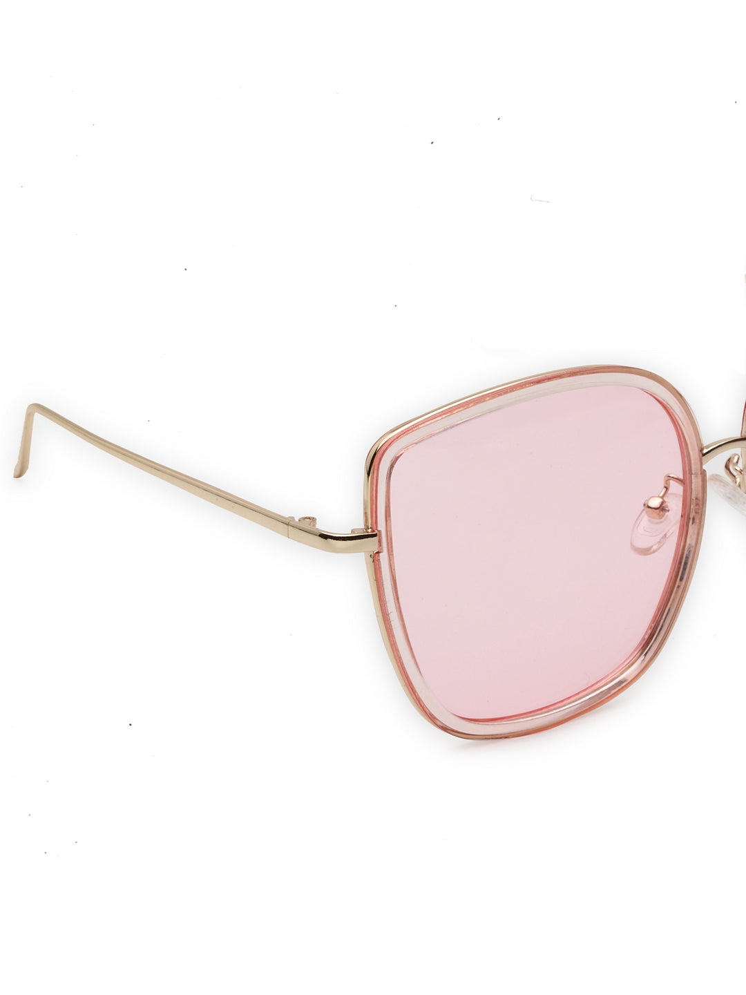 Kvinnor överdimensionerade sommarrosa nyanser trendiga transparenta solglasögon