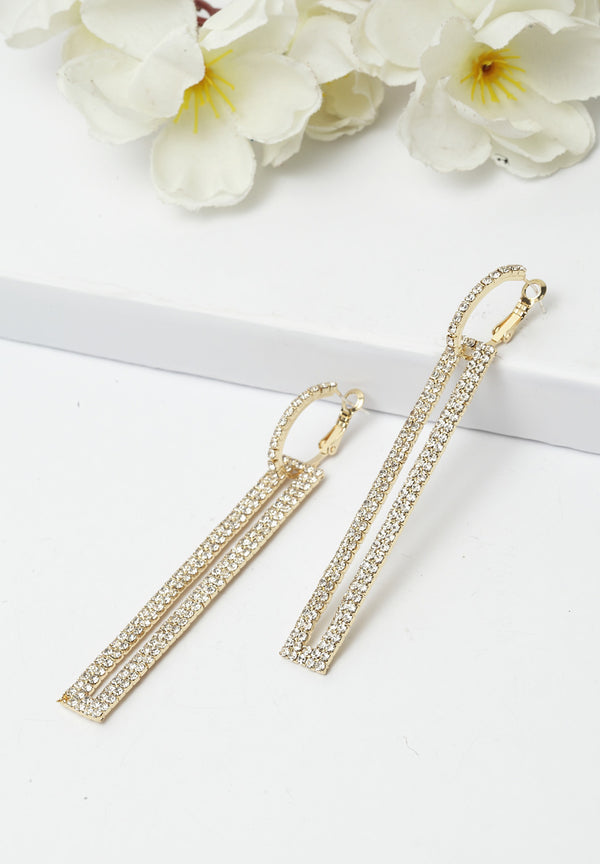 Luxury Crystal Geometric Dangle Earrings