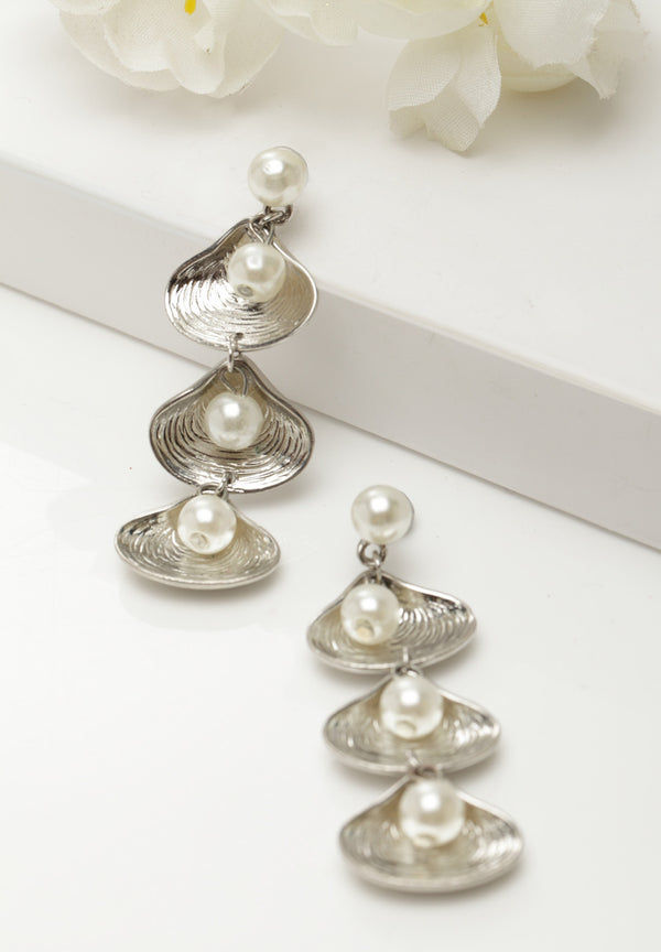 Verklaring Sea Shell Conch Teardrop oorbellen